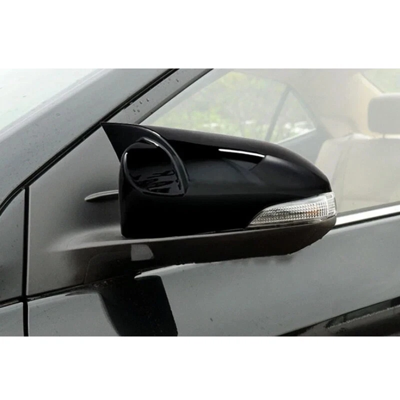 Cubierta lateral del espejo retrovisor negro apta para Toyota Yaris 14 VIOS VITZ B 14-19 Foto 4 de 4