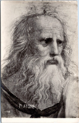 RPPC Plato Platone, Ancient Greek Philosopher - Photo Postcard