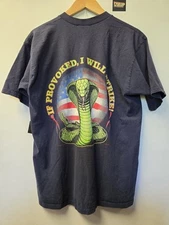 Vtg 90s United We Stand Divided We Fall Pocket T Shirt L Politics