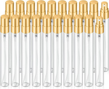 20Pcs 10ml Empty Clear Glass Mist Spray Bottle Refillable Mini Perfume Atomizer