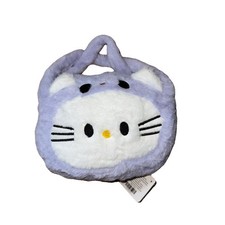 Cute Kitty Plush Mini Handbag Soft Shoulder Bag Kids Girls Kawaii Small Purse