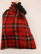Victoria's Secret Plaid Satin Faux Fur Slippers Size Small 5-6