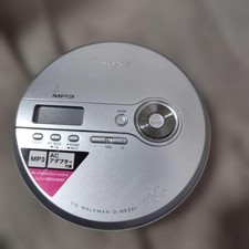 Sony Walkman D-NE241 Silver Portable Compact CD Player for Parts Junk