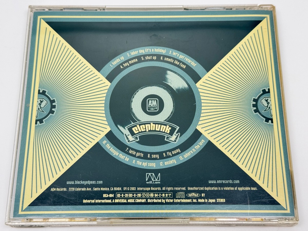 CD] The Black Eyed Peas Elephunk Japan Import Bonus Track UICA