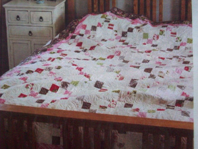 EASY Garden Ballet quick  9 patch  quilt pattern * A17