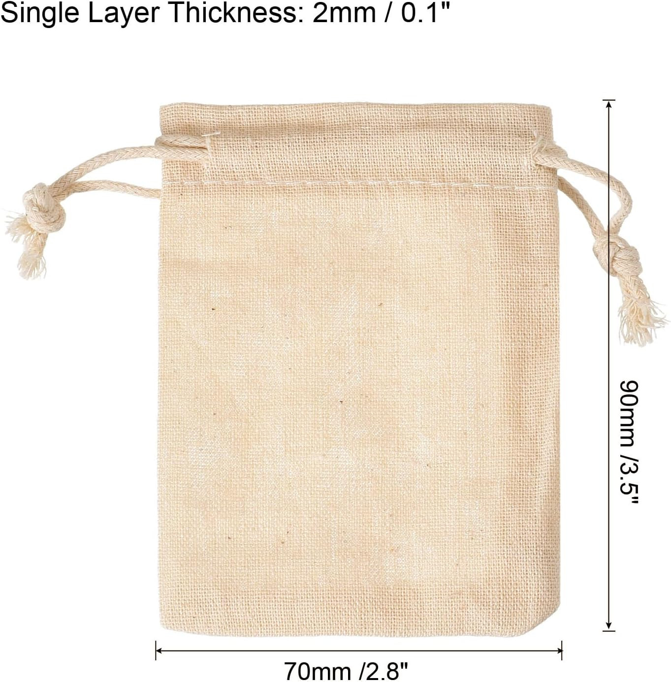 PATIKIL 4"X3" Coin Sacks Bag, 6 Pack Bank Coin Deposit Change Transit Bags Canva