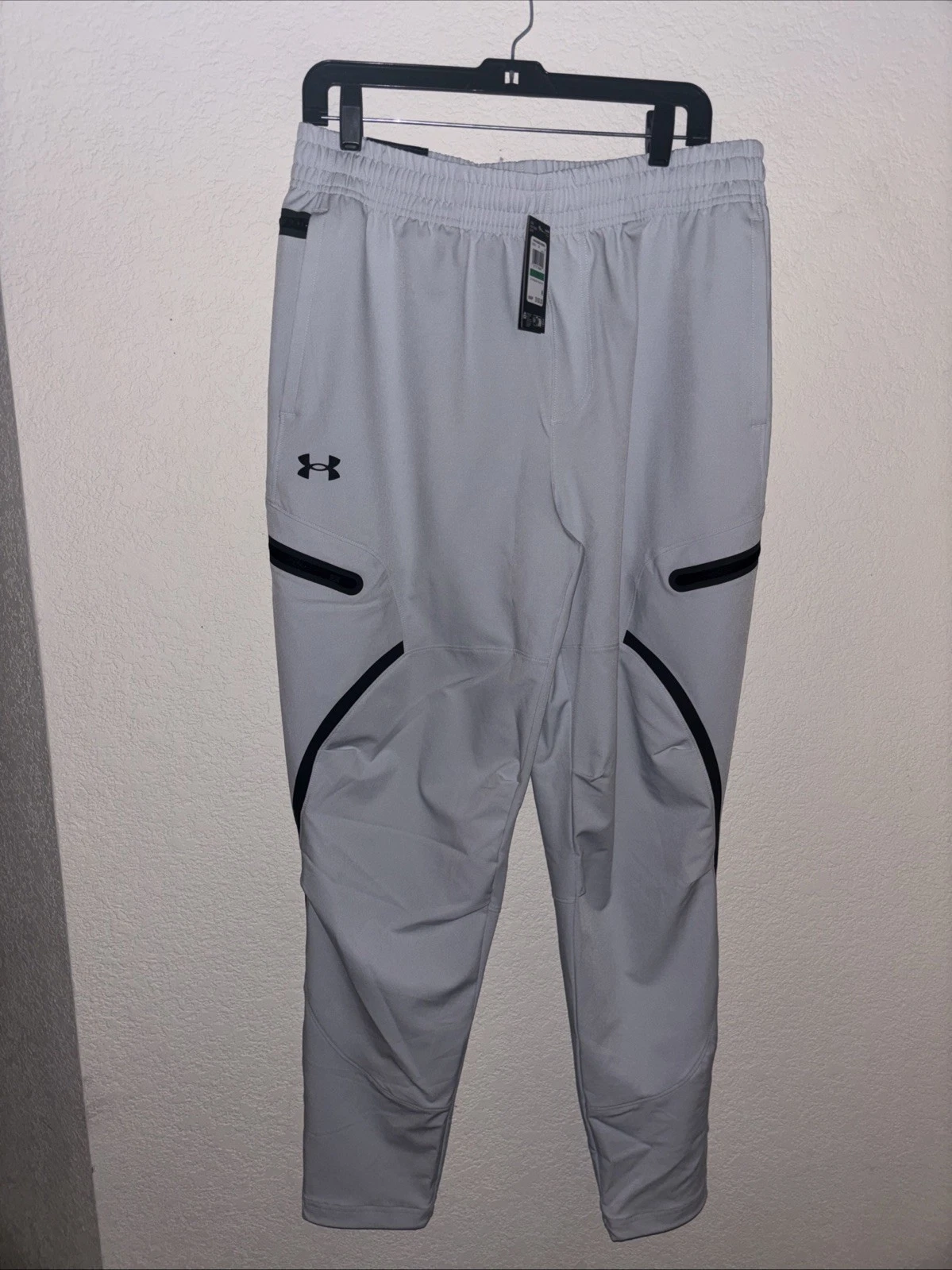 Under Armour Unstoppable Cargo Pants Joggers Men’s Large Light Blue NWT