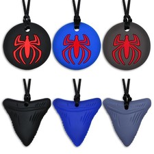 6 Pack Chew Necklaces for Kids, Sensory Chewy Necklaces for Autism  ADHD