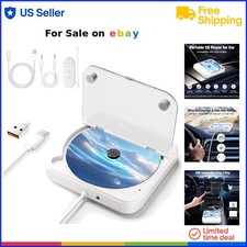 Portable CD Player for Car USB AUX Shockproof Compatible with MP3 WMA WAV