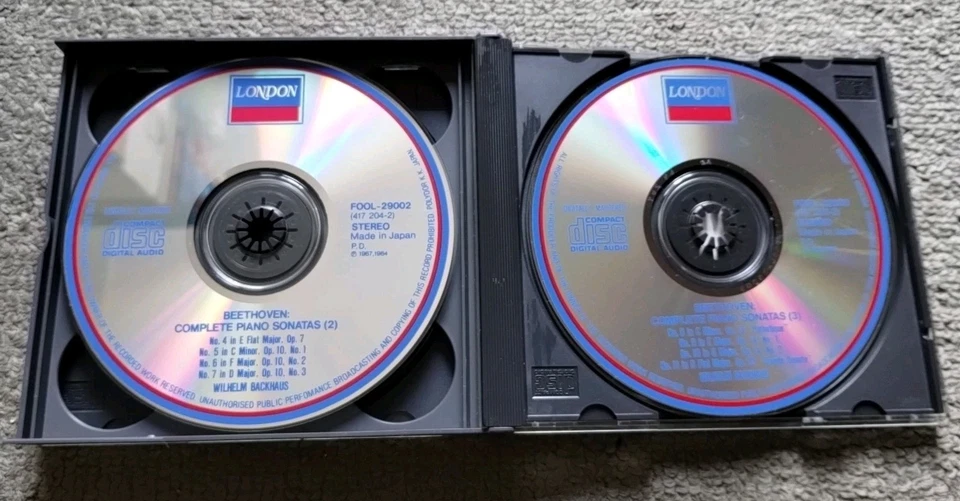 BEETHOVEN PIANO SONATAS 1-11 BACKHAUS 3 CD JAPAN - Immagine 4 di 4