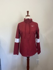 NWT 90 Nike Dry-FIT Women Lightweight Jacket With Hood Small Crimson CJ1796-613