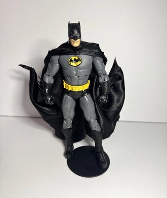 Custom Handmade Black Wired Cape accessory For Batman McFarlane 7  Figure 1/10