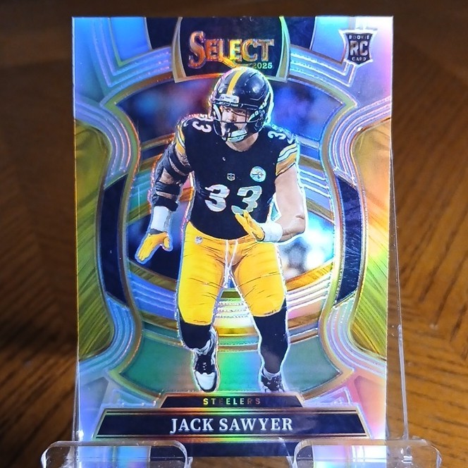 Panini Select 2025 Jack Sawyer #53 Silver Prizm Concourse Rookie Steelers