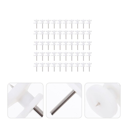Brillvang Upgrade Non-Trace Hooks, 10-Pack Nail-in Heavy Duty Hangers Transparent Invisible Surround Steel Pins Multipurpose Hanging Hook For Picture Frame Keys Coat