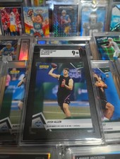 Josh Allen 2018 Panini Instant #2 RC Green /10 SGC 9 🏆⭐💫 1st Pro Printed Card!