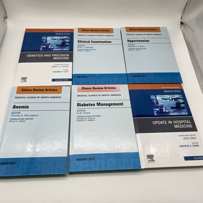 Clinics Review Articles Lot Of 6 Diabetes Hypertension Anemia 2015-2020 HC