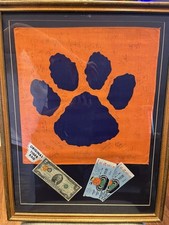 1981 Clemson National Championship Signed  Tiger Rag And Tickets