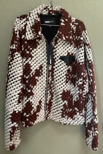 NEW NWT Nova Men Chamarra Jacquard Newbury Men’s Size XL Jacket Hip Hop image 8