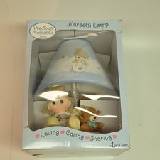 Precious Moments Baby Girls Nursery Lamp, Blue - Precious Moments Character