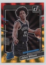 2023-24 Panini Donruss Rated Rookie Holo Red & Gold Laser Jalen Wilson #224 0xb8