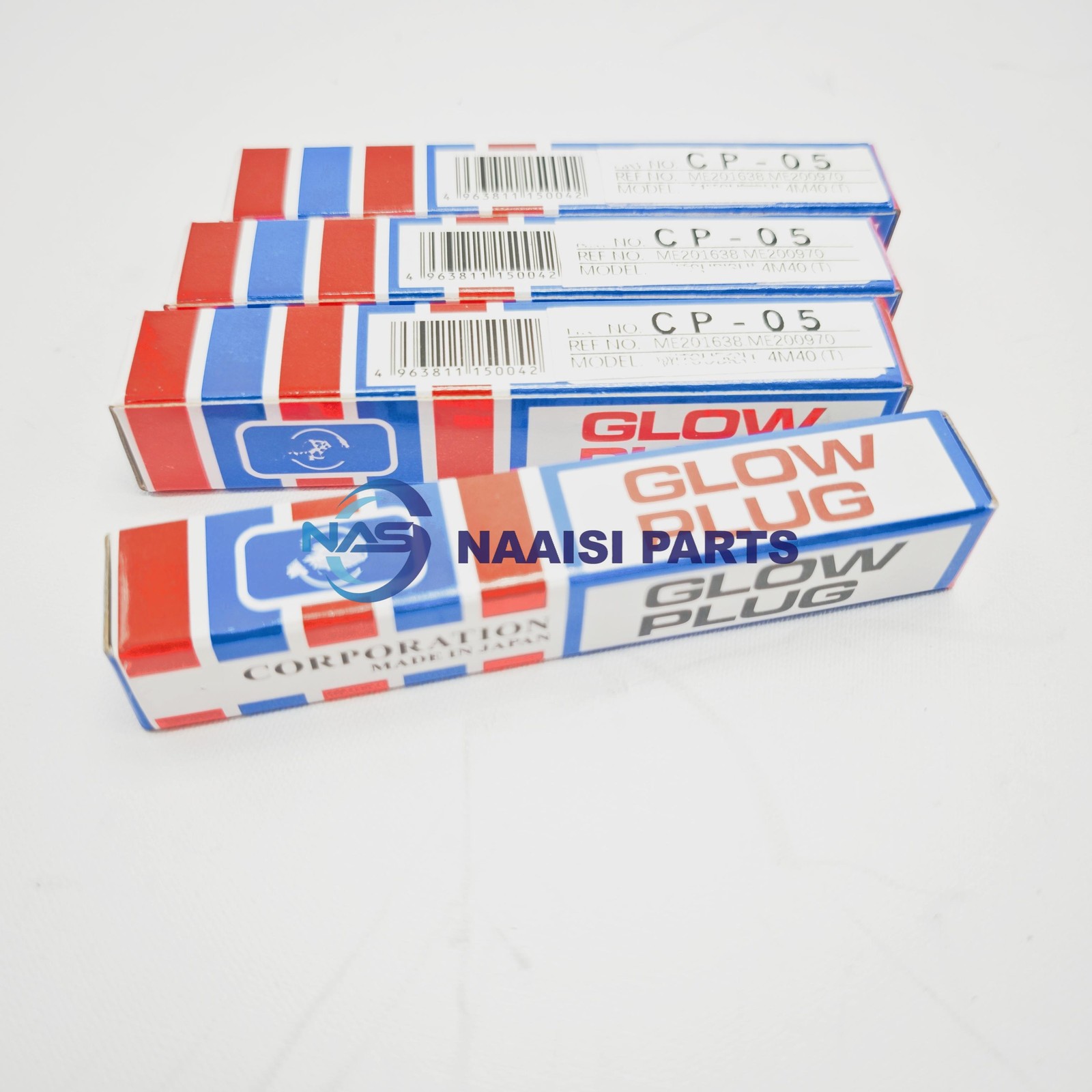 4X Glow Plug HKT CP-05 For Mitsubishi 4M40T 4M40 ME201638 ME200970