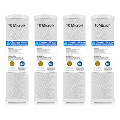 SUPERIOR FILTERS 10 Micron carbon Filter - Whole House Water Filter Cartridge -