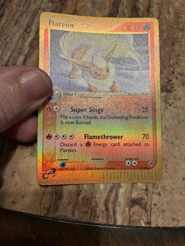 Flareon 5/100 EX Sandstorm Reverse Holo Pokémon Card