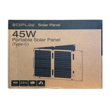 EcoFlow 45W Portable Solar Panel (Type-C), Compact & Lightweight, Ultra-Slim