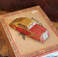 1930s German Tinplate Hans Biller Habi Auto Toy Clockwork Car Antique Vtg