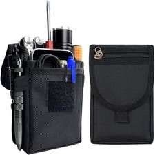 1x Tactical Utility Belt Tool Pouch Cell Phone Holder Case Multi-Pockets Holster