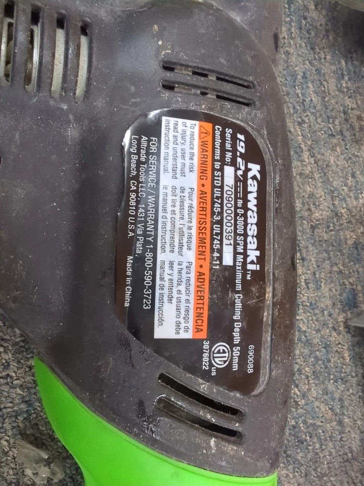 ✨Lote de 3✨Combo de herramientas eléctricas Kawasaki sierra circular sierra recíproca de 19,2 V Foto 4 de 4