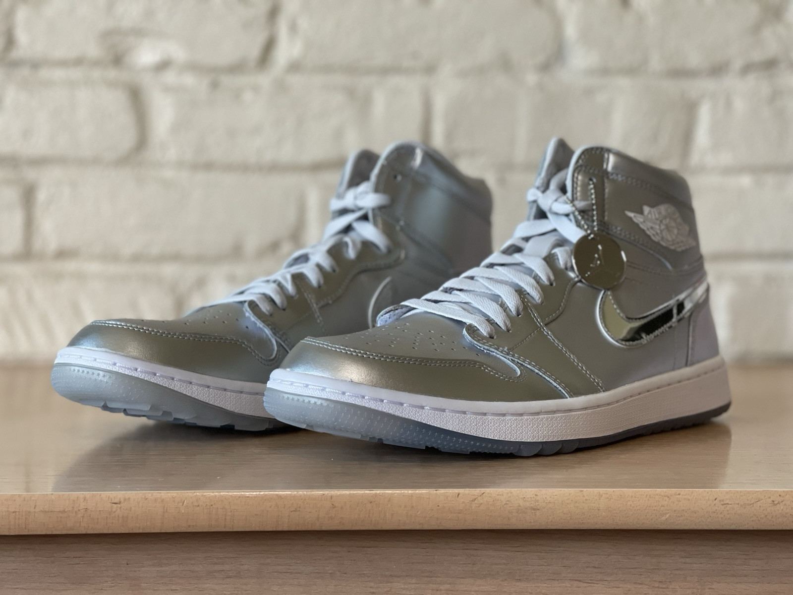 Nike Air Jordan 1 High G NRG Gift Giving Pack PGA Golf Silver