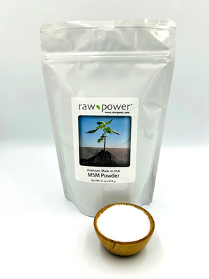 MSM Powder, Premium, 100% pure (16 oz, MADE IN THE USA), Raw Power brand