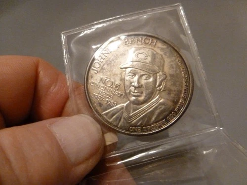 JOHNNY BENCH 1 OZ. COIN