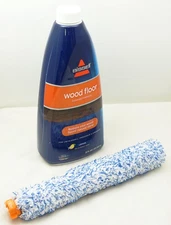 Bissell Crosswave 32oz Wood Floor Cleaning Formula & Wood Floor Brush Roll Set