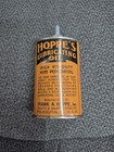 ANTIQUE HOPPE'S LUBRICATING OIL 3 oz. TIN w/LEAD TOP FRANK A. HOPPE PHILADELPHIA — photo 1
