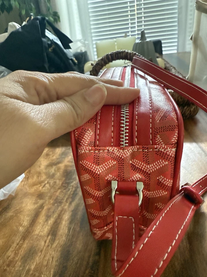 💥💥💥Fashion Sling Bag! Red Canvas! Shoulder Bag Crossbody Bag - Image 3 of 4