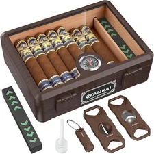 caja de humidor de cigarros de madera de cedro funda de humidor para Puros NUEVO