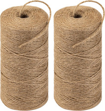 Twine String 1312 Feet Long Jute Twine Hemp Rope for Gardening Crafts Giftwares
