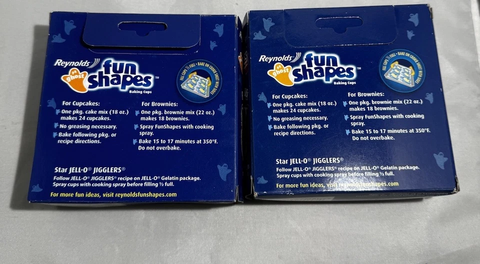 De Colección Reynolds 24 Tazas para Hornear Lámina Formas Divertidas Fantasmas Nuevo 2005 Halloween (Lote 2) Foto 4 de 4