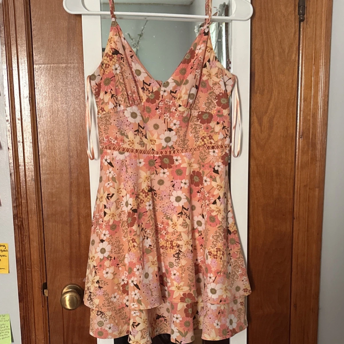 sachin and babi light blue dress Eliza J 3D-Floral Fit & Flare Midi Dress main image 0