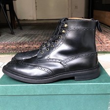 Tricker's "Stow" brogue boots customised UK 10.5