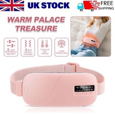 UK Electric Heating Menstrual Heat Pad Belt Abdominal Period Pain Relief Massage