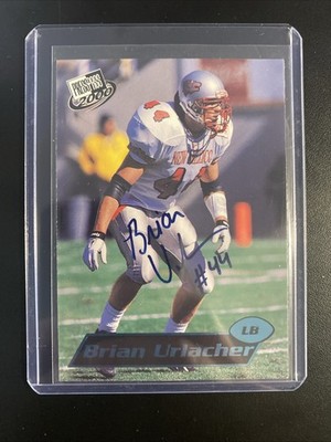 Brian Urlacher Autographed Card - 2000 Press Pass Football Bears Rookie JSA COA