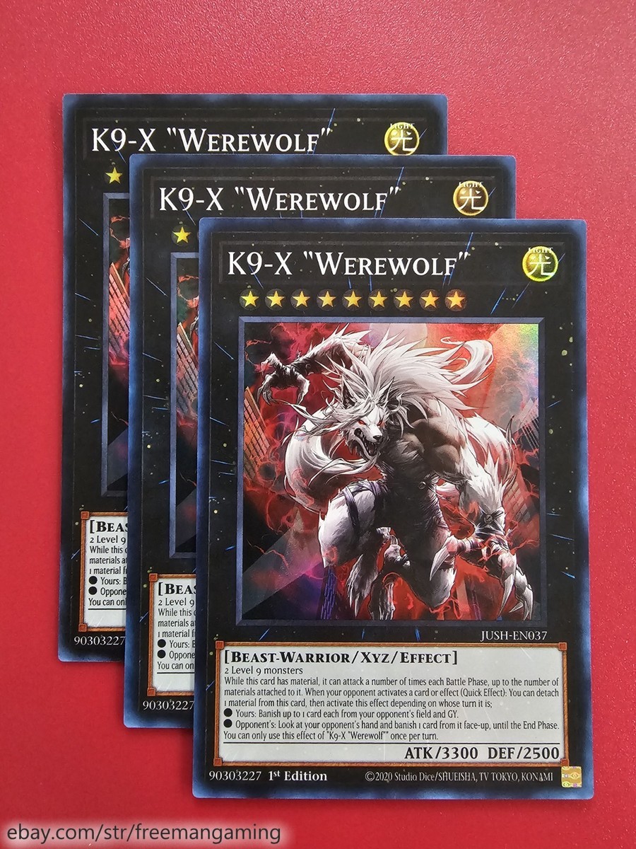 Yugioh K9 Deck Core Set 30 card JUSH Ripper Werewolf Hound Jokul