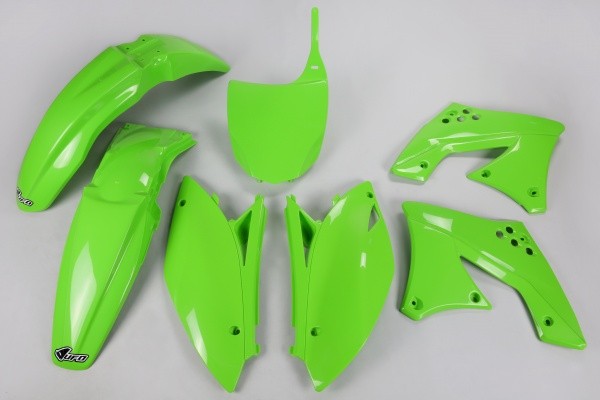 Kawasaki KXF 450 2009 - 2011 Ufo Plast Verkleidung Kunststoff Kit GrüN-image