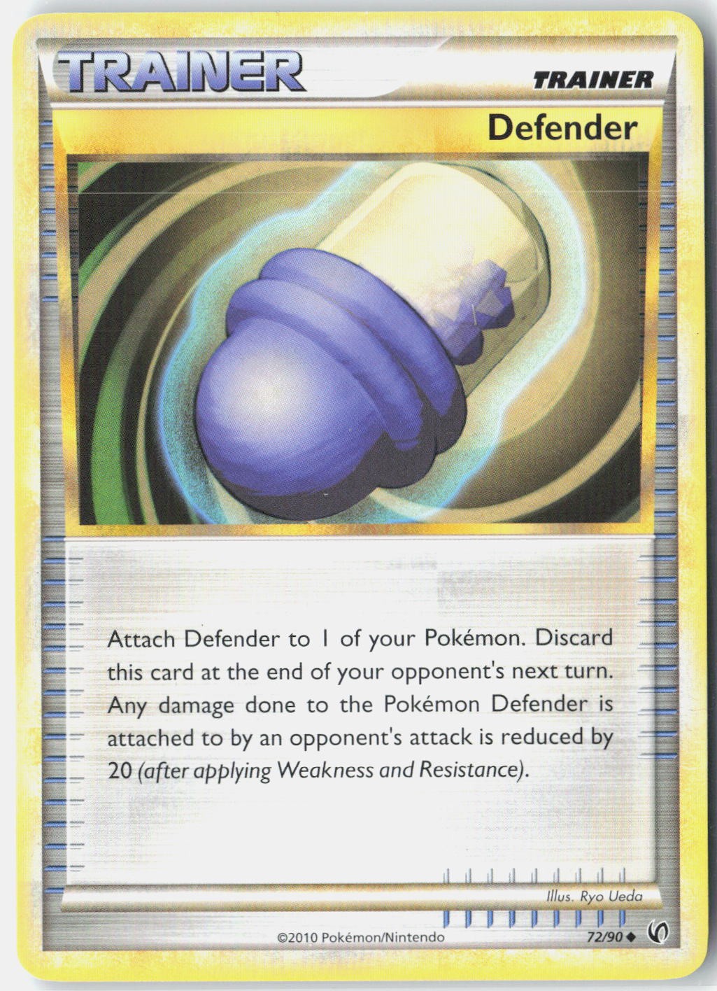 Defender Undaunted 72/90 Pokemon Card