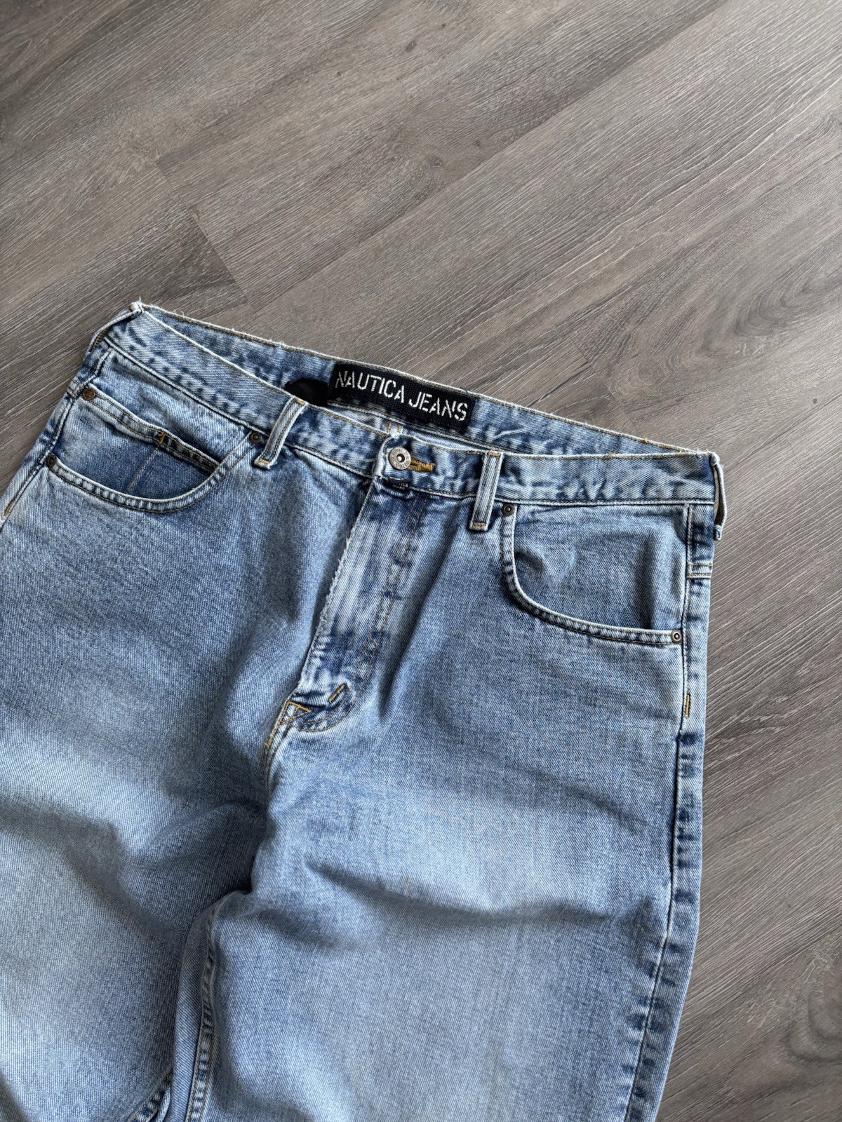 Rare Vintage 90s Y2K Nautica Big Baggy Denim Jeans 36x30 image 6