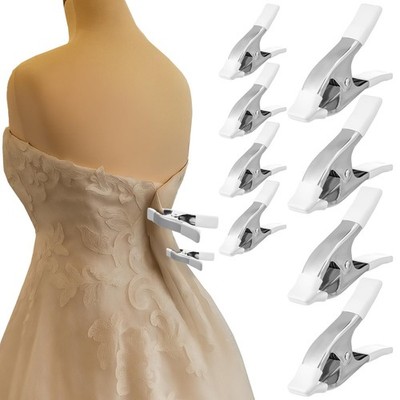 8 Pack 1.97'' 4.17'' Dress Clips Clothing Clamps for Fitting Bridal Seamstres...