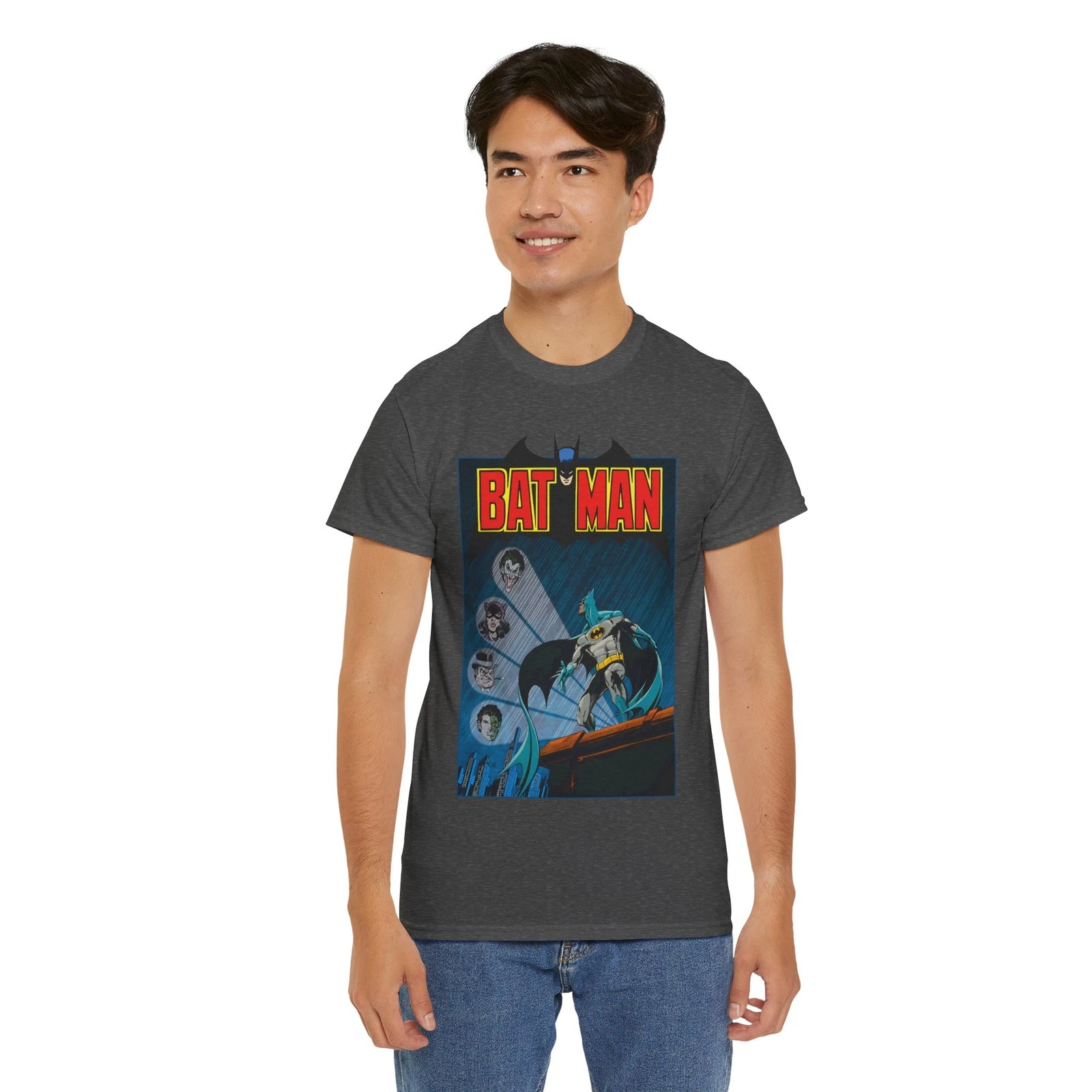 Batman T-Shirt - DC Comics - Catwoman, Joker, Two-Face, Penguin - Bronze Age Art